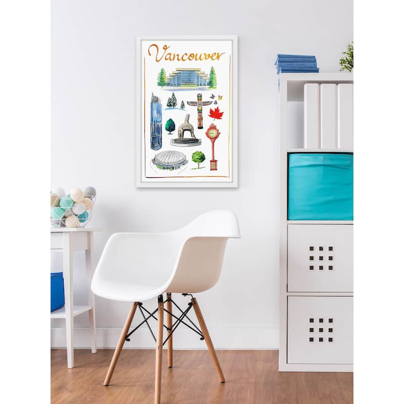 Marmont Hill - 'I Love Vancouver' Framed Painting Print