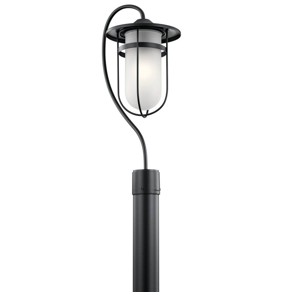 Kichler Lighting Finn Collection 1-light Black Outdoor Post Mount