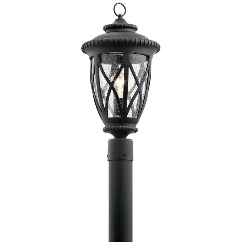 Kichler Lighting Admirals Cove Collection 1-light Textured Black Outdoor Post Mount