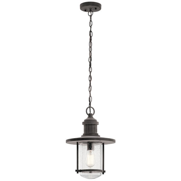 Kichler Lighting Riverwood Collection 1 Light Weathered Zinc Kichler Lighting Riverwood Collection 1 Light Weathered Zinc Outdoor Pendant On Free Shipping Today 14341247