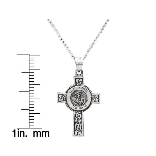 st michael cross necklace