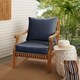 Shop Sunbrella Navy with Ivory Indoor/ Outdoor Chair ...