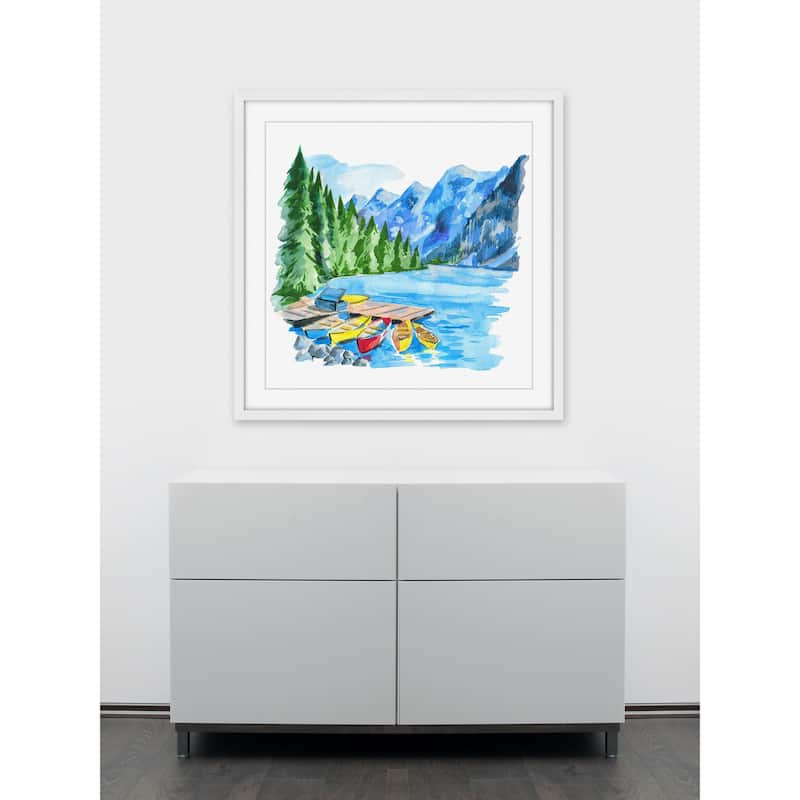 Marmont Hill - 'Banff National Park' Framed Painting Print