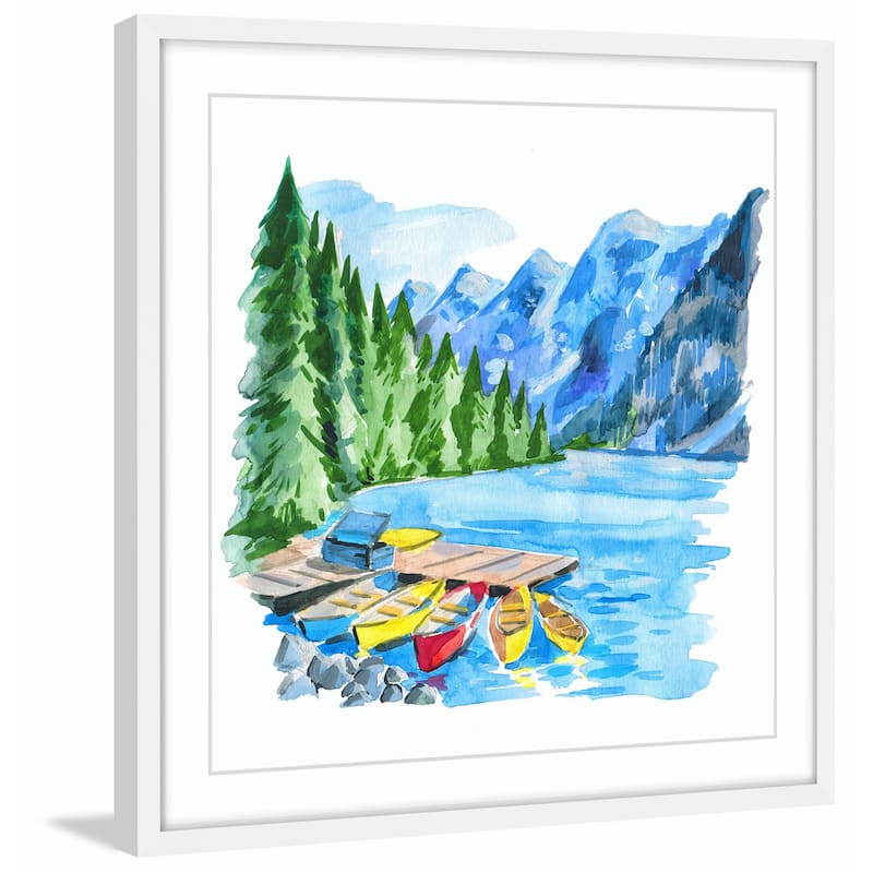 Marmont Hill - 'Banff National Park' Framed Painting Print