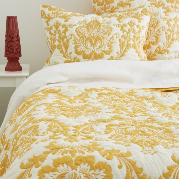 yellow cotton quilt