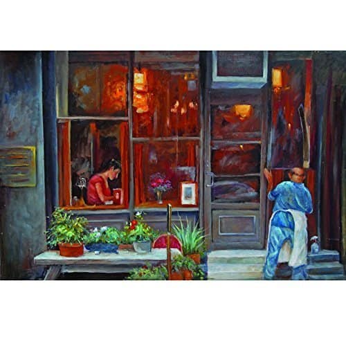 Italian Street Original Hand Painted Wall Art