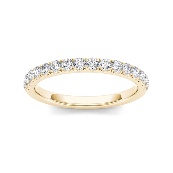 De Couer 14k Yellow Gold 1/2ct TDW Diamond Wedding Band