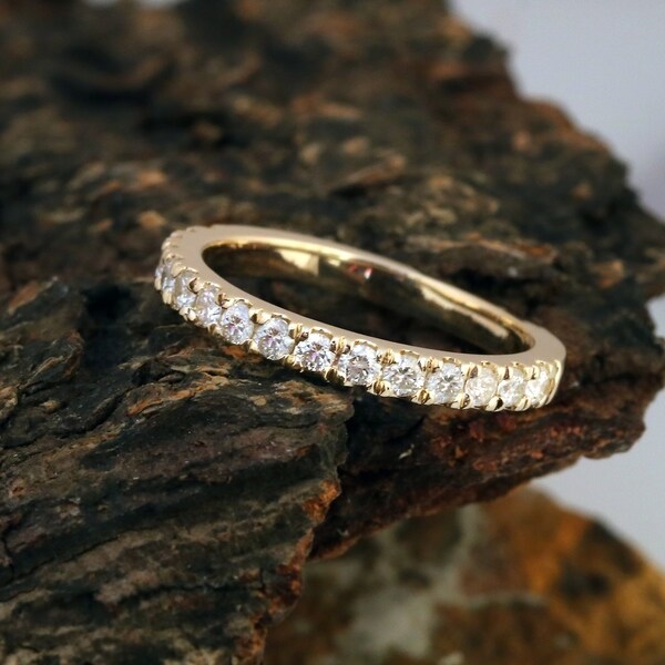 De Couer 14k Yellow Gold 1/2ct TDW Diamond Wedding Band