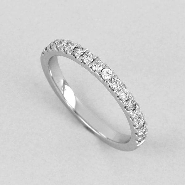 2 ct Solitaire Diamonds Ring Guard Women 14k White Gold Finish Wedding Band