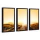 Sunset in Cape Town, South Africa' Framed Plexiglass Wall Art (Set of 3 ...