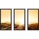 Sunset in Cape Town, South Africa' Framed Plexiglass Wall Art (Set of 3 ...