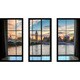 preview thumbnail 1 of 1, Westminster and Big Ben in London, England Window' Framed Plexiglass Wall Art (Set of 3)