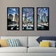 Marina and buildings at the Harbourfront, in Toronto, Ontario' Framed ...