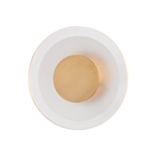 Hudson Valley Guthrie 1-light 9-inch Aged Brass Wall Sconce