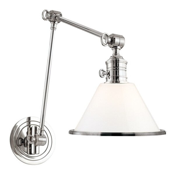 Hudson Valley Garden City Polished Nickel Adjule Wall Hudson Valley Garden City Polished Nickel Adjule Wall Sconce