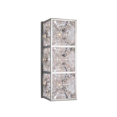 Hudson Valley Fisher 3-light Polished Nickel Wall Sconce