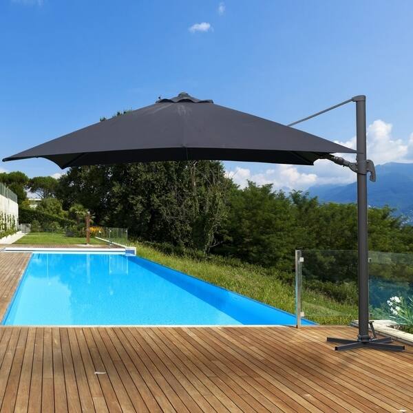 homebase patio umbrella ABCCANOPY 9FT Outdoor Half Umbrella(Dark Gray) adding to the umbrellas longevity Homebase Parasol | TikTok