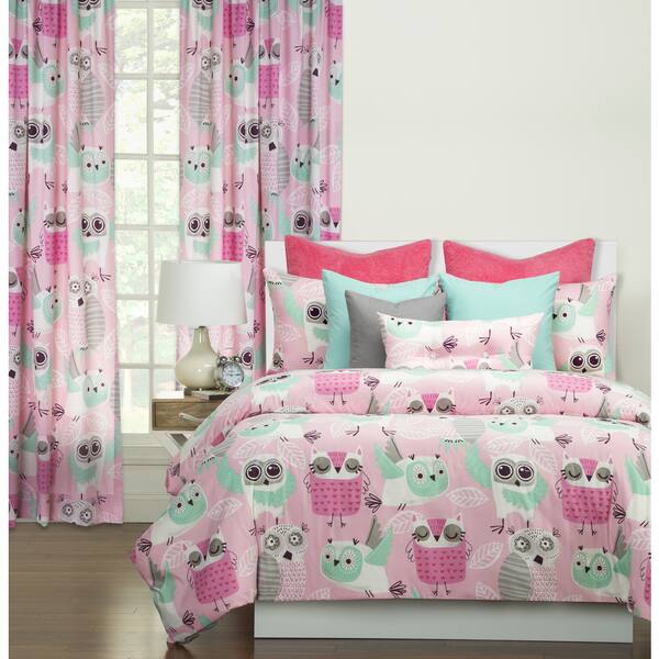 Shop Crayola Night Owl Microfiber Single Rod Pocket Curtain Panel