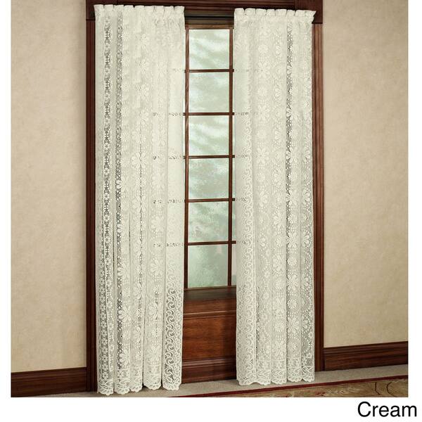 Luxurious Old World Style Lace Window Curtain Panel Overstock 14353581