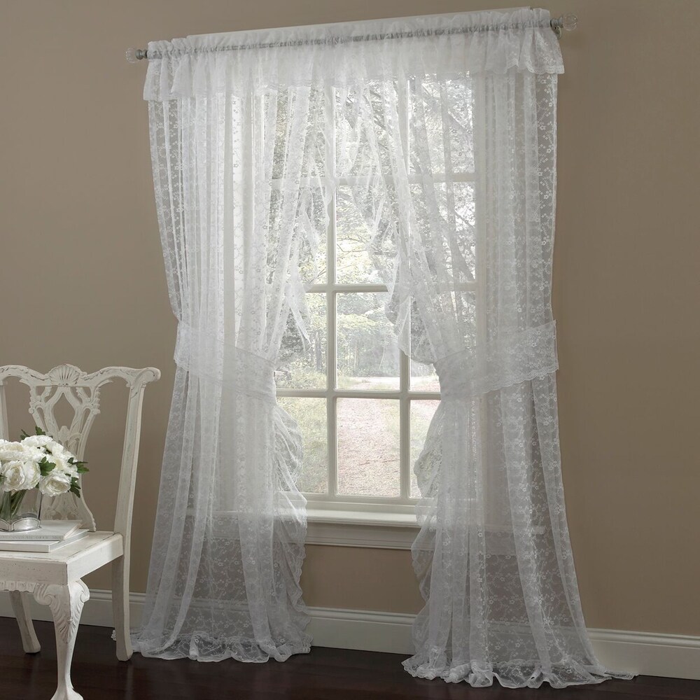 Buy Wide Width Rod Pocket Sheer Curtains Online At Overstock