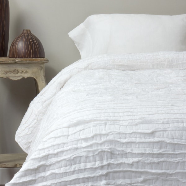 Cortney White Cotton Quilt