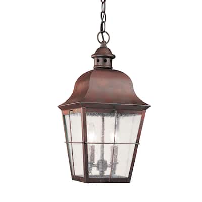 Sea Gull Chatham 2 Light Silver Outdoor Fixture - Overstock - 14354196