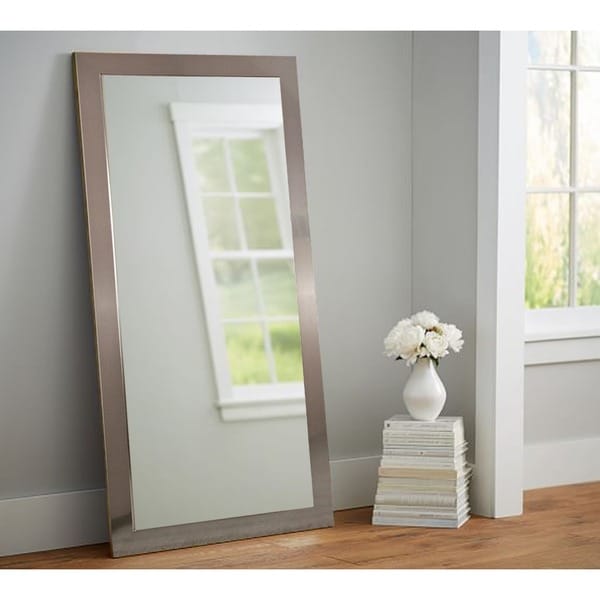 Tall Wall Mirror american value nickel-finished 32 x 65.5-inch tall vanity wall Tall Wall Mirror american value nickel-finished 32 x 65.5-inch tall vanity wall