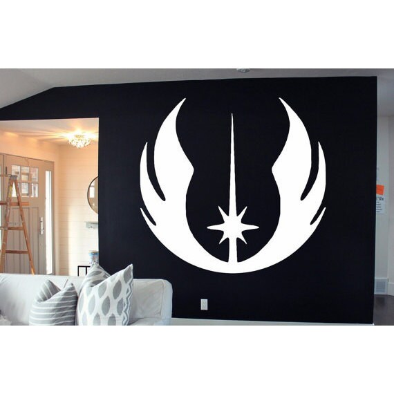 Shop Full Color Tar Wars Jedi Symbol Vinyl Decal White Window Sticker Jedi Logo Decal Sticker Decal Size 48x48 Overstock 14356015