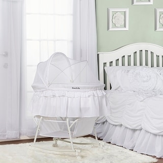 Dream On Me Lacy, Portable 2 in 1 Bassinet and Cradle in white