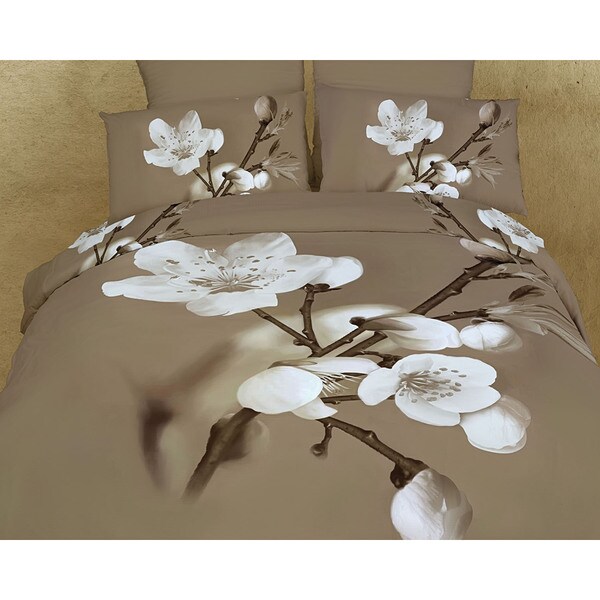 Dolce Mela Modern Floral 6 Piece Duvet Cover Set