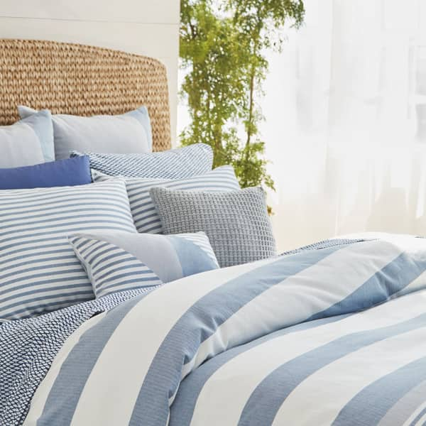 Shop Nautica Fairwater Navy And White Nautical Striped Comforter