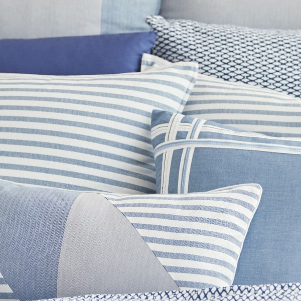 Shop Nautica Fairwater Navy And White Nautical Striped Comforter