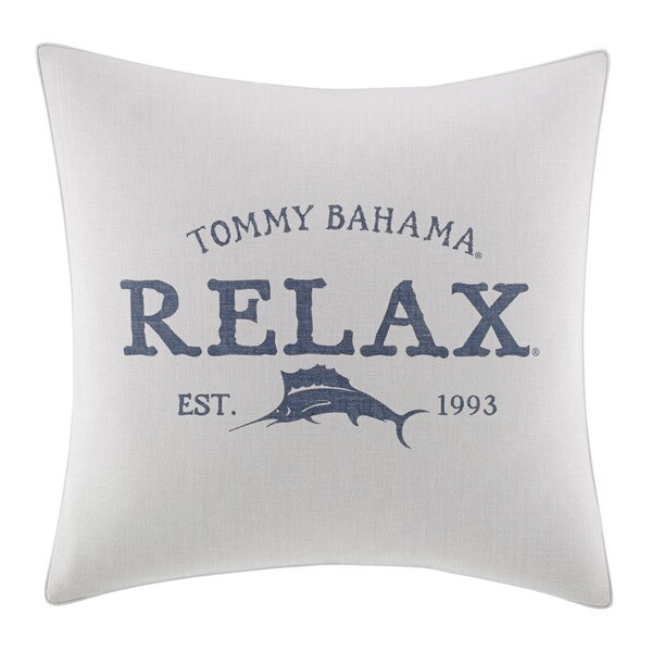 Tommy Bahama 'Relax' Multicolor Cotton Blend 20-inch Decorative Pillow