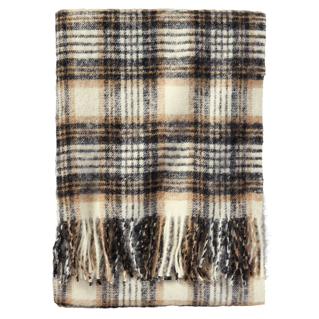 Pendleton Boucle Overton Plaid Wool Throw