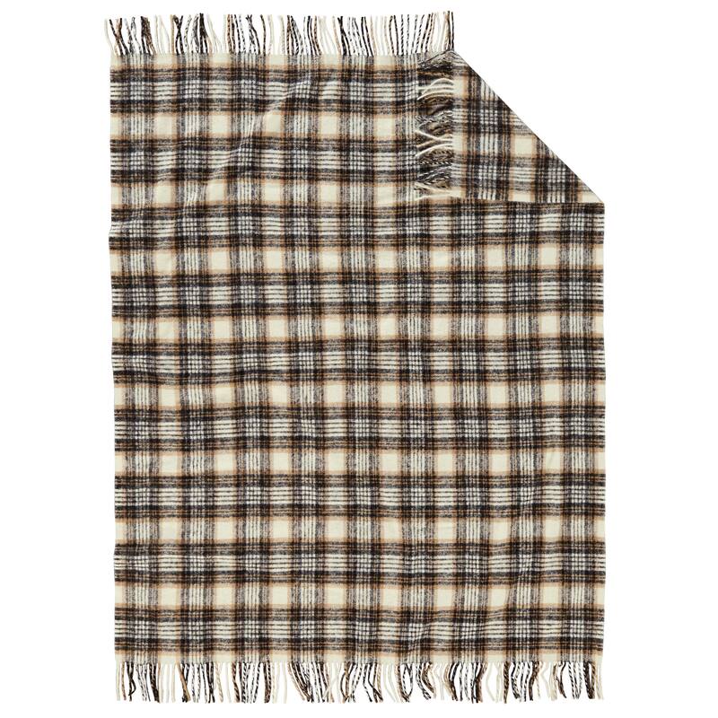 Pendleton Boucle Overton Plaid Wool Throw