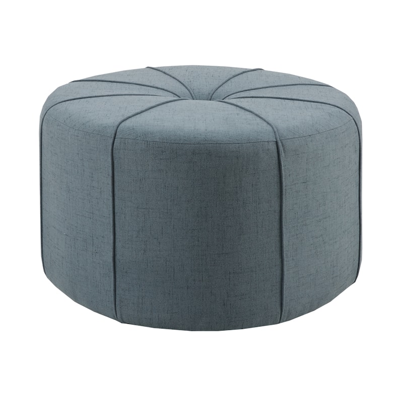 Madison Park Aberdeen Upholstered Tufted Oval Oversized Ottoman