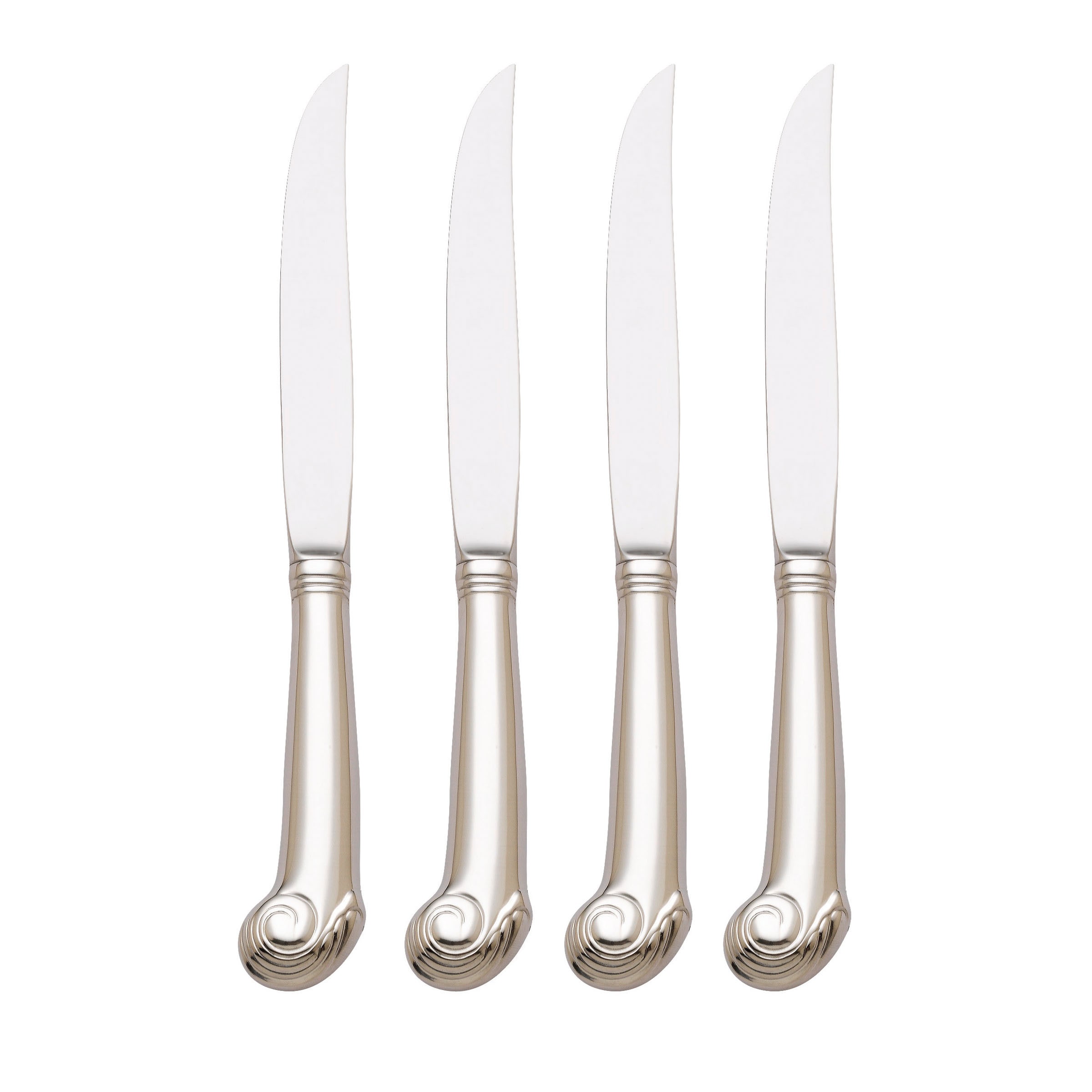 Reed & Barton SET OF FOUR Lunt Stainless PORTICO Steak Knives NEW 