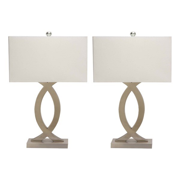 Lamp Modern Table Lamps Set Of 2 With Usb Port Rectangular