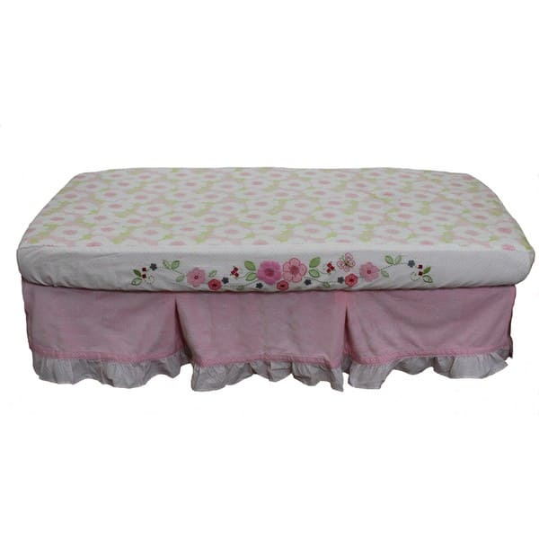 slide 2 of 4, Nurture Basix Pink Garden 2-piece Bedding Starter Set