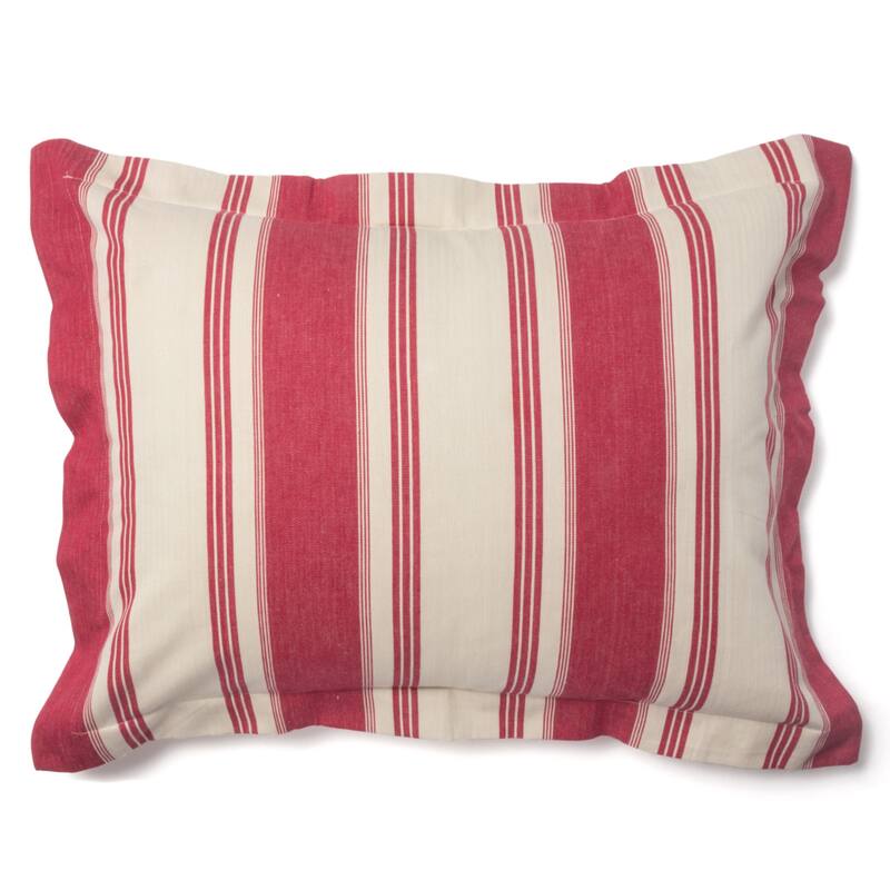 Canon Cotton Red Stripe Sham