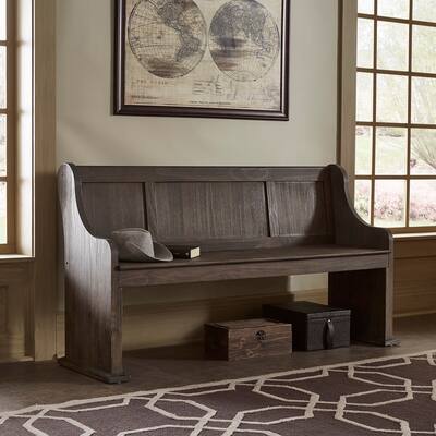 Rowyn Wire Brushed Wood 62-inch Entryway Dining Bench by iNSPIRE Q Artisan