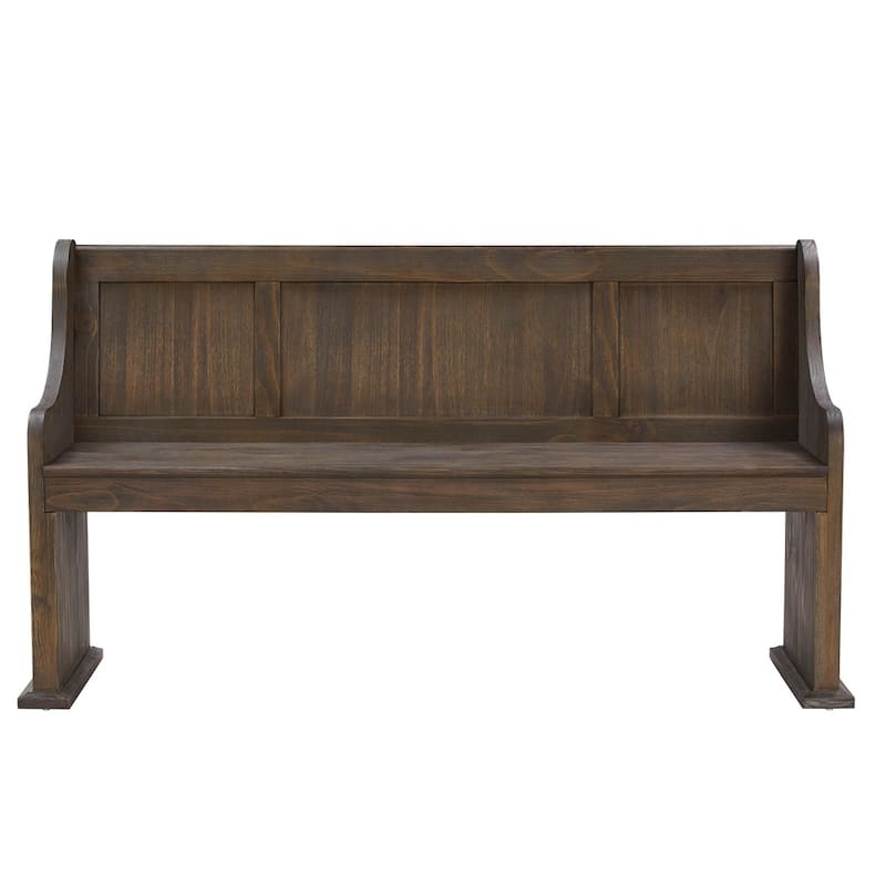 Rowyn Wire Brushed Wood 62-inch Entryway Dining Bench by iNSPIRE Q Artisan