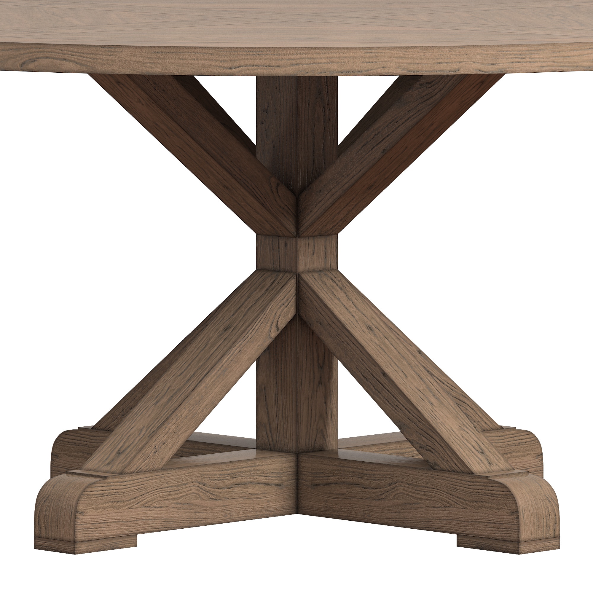 Benchwright X-base 48-in. Round Dining Set by iNSPIRE Q Artisan