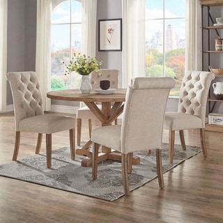 Benchwright X-base 48-in. Round Dining Set by iNSPIRE Q Artisan