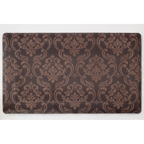 Chef Gear Chain Damask Anti-Fatigue Gelness Kitchen Mat - 1'5" x 2'5"
