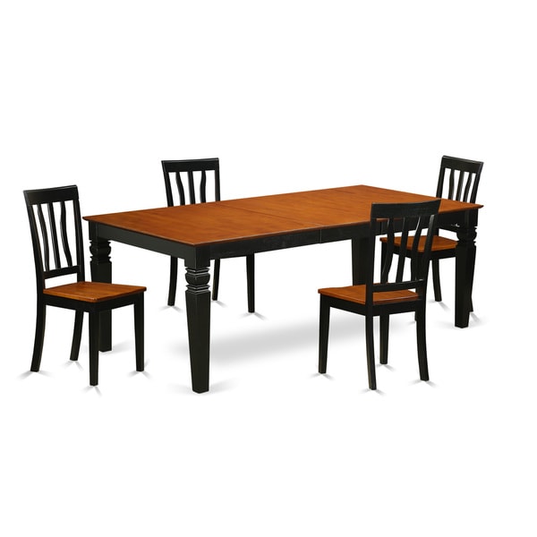 LGAN5-BCH 5 Piece Kitchen table set with one Logan dining table ... LGAN5-BCH 5 Piece Kitchen table set with one Logan dining table ...