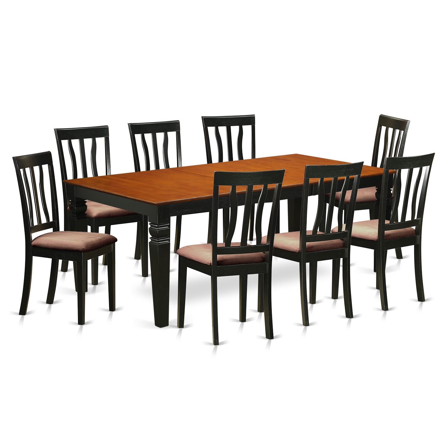 Shop 9 Piece Dining Set With 1 Logan Dining Table And 8 Dining