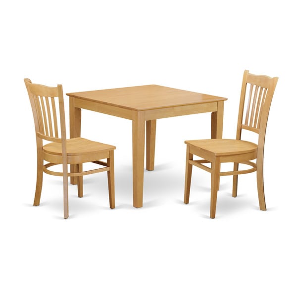 Dining Sets Small Dinette Set 3 Pc Wood Breakfast Nook Dining Table Chairs Kitchen Furniture Home Garden