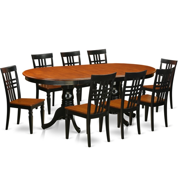 Pvlg9 W 9 Piece Table And Chair Set With One Plainville Table And 8 Dining Chairs