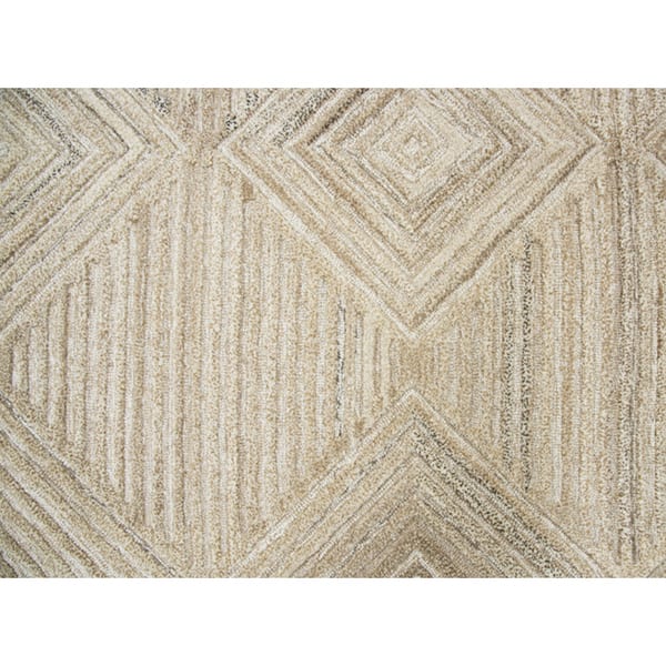 Alora Decor Makalu Hand-tufted Diamond Solid Wool Rug